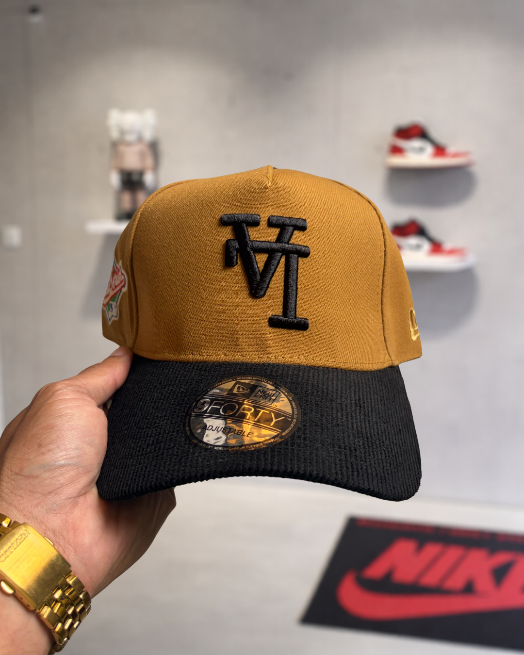 Los Angeles Dodgers (Corduroy Visor) Upside Down Logo