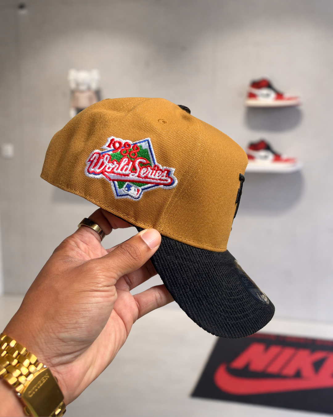 Los Angeles Dodgers (Corduroy Visor) Upside Down Logo