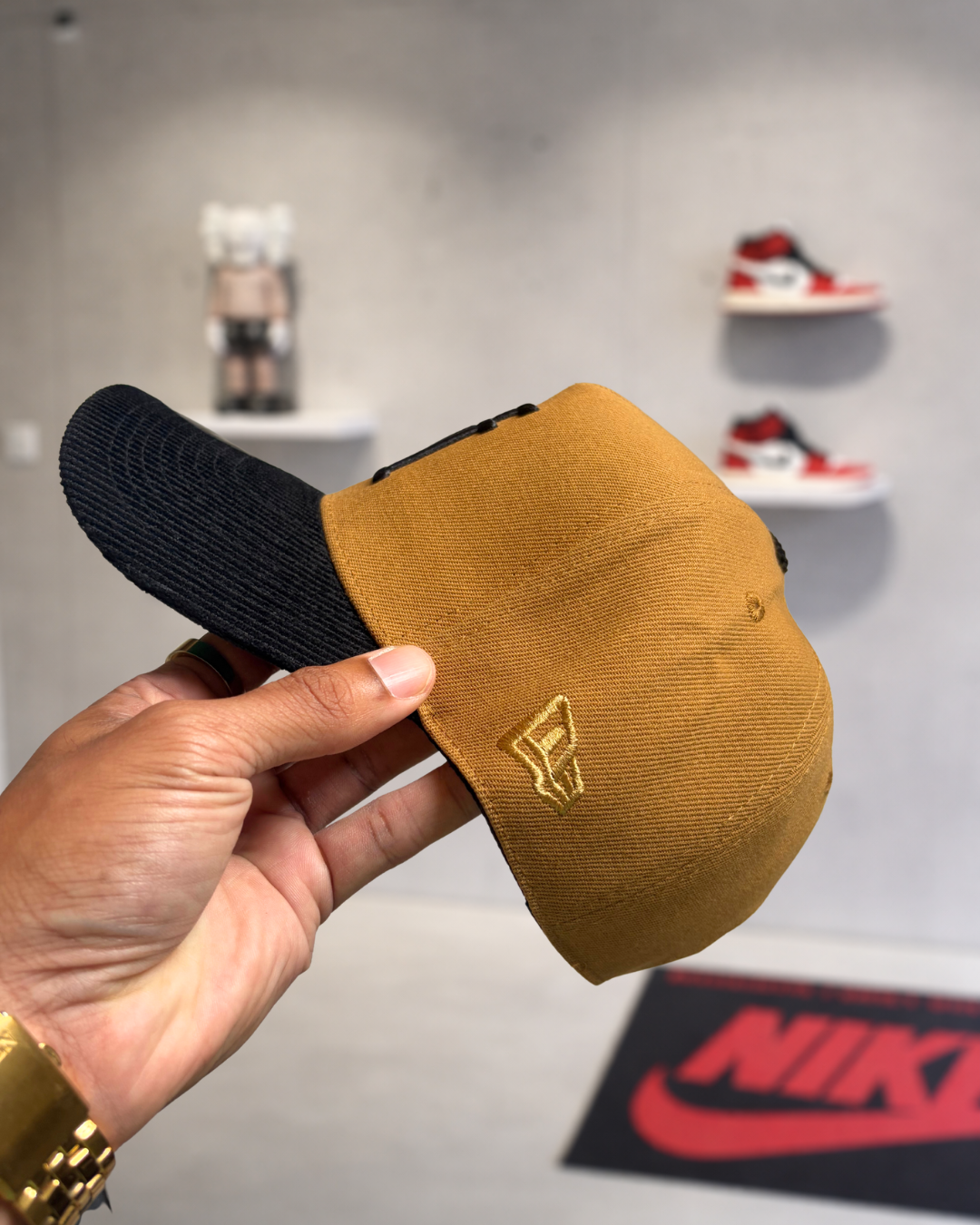 Los Angeles Dodgers (Corduroy Visor) Upside Down Logo