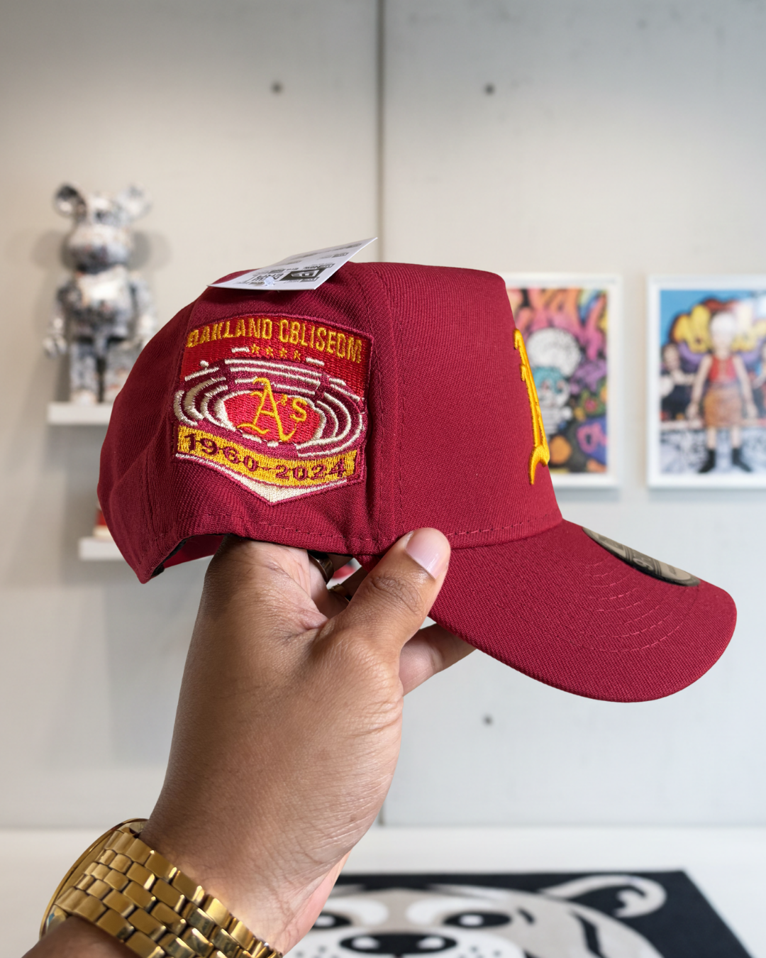 Oakland Athletics Coliseum Cardinal Red Prime Edition 9Forty A-Frame Snapback
