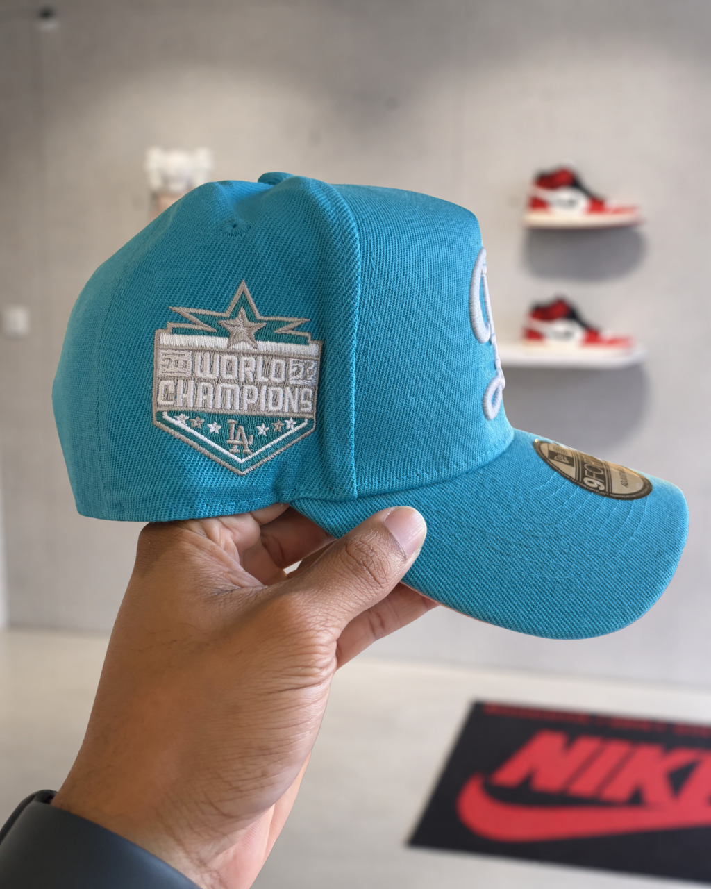 New Era Los Angeles Dodgers 'Aqua' 9FORTY A-Frame Snapback